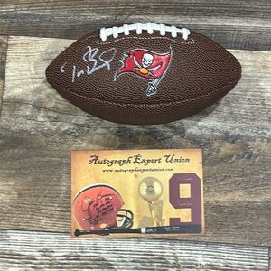 Tom Brady Tampa Bay Buccaneers autographed mini football
